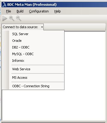 BDC Meta Man connecting to external data sources