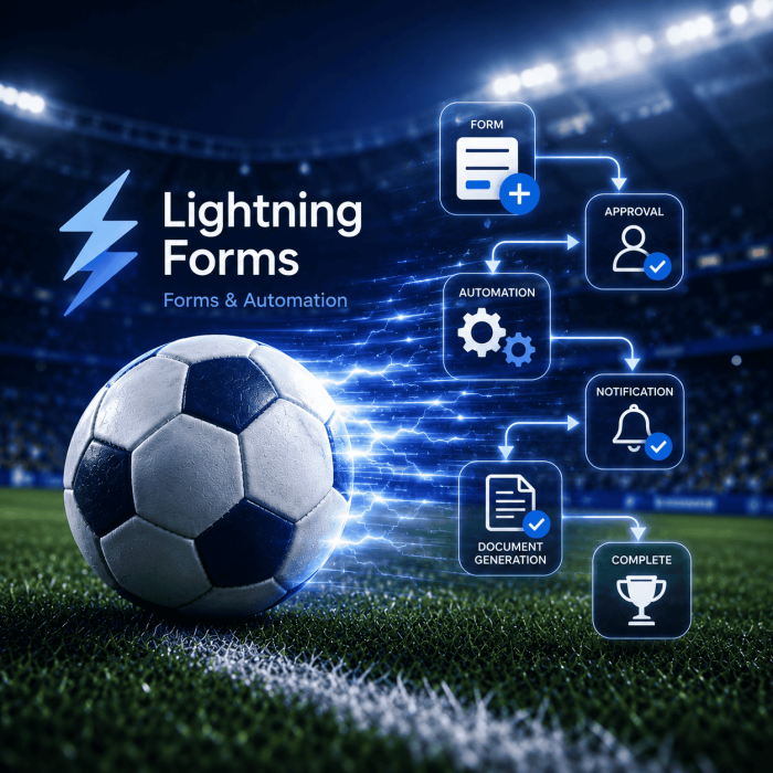 Lightning Forms football